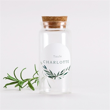 Glasfläschchen mit Korken Taufe ref. N3601388