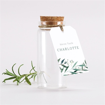 Glasfläschchen mit Korken Taufe ref. N291367