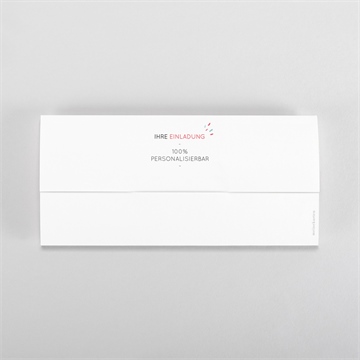 Hochzeitseinladung blanco - 21x10cm (n85107) - vue 6