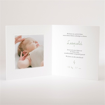 Geburtskarte eichhörnchen - prägung - vue 3