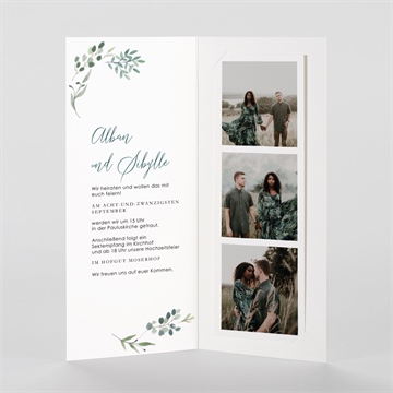 Hochzeitseinladung fliegende blätter - vue 2