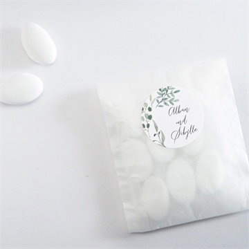 Aufkleber Hochzeit fliegende blätter - vue 4