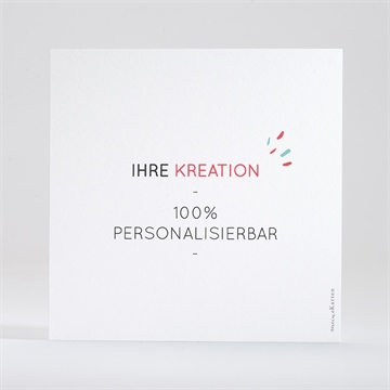 Geburtskarte blanco - 13,5x13,5cm (n351381) - vue 3