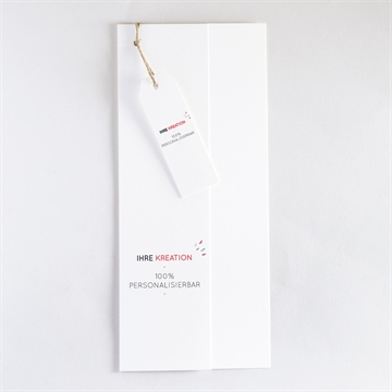 Geburtskarte blanco - 21x9cm (n93162) - vue 3