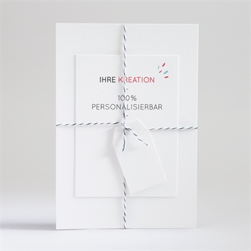 Hochzeitseinladung blanco 14,5x21cm (n99166) - vue 3