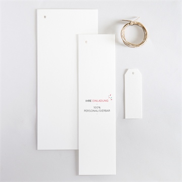 Hochzeitseinladung blanco 21x9cm (n93160) - vue 4