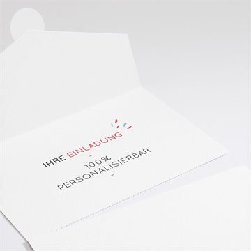 Hochzeitseinladung blanco - 17,4x11,8cm (n97167) - vue 2