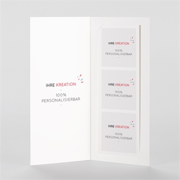 Dankeskarte Hochzeit blanco fotostreifen (n981132) - vue 2