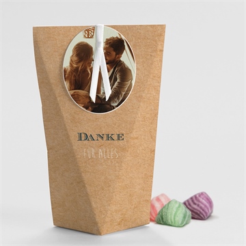 Geschenkbox Hochzeit postkarte - schachtel