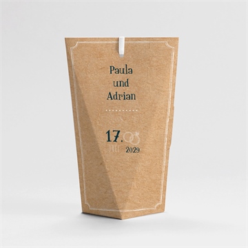 Geschenkbox Hochzeit postkarte - schachtel - vue 4