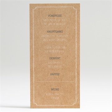 Menükarte Hochzeit postkarte - vue 2