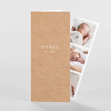 Dankeskarte Geburt symmetrie