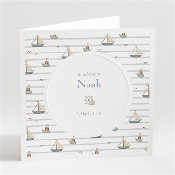 Geburtskarte mein kleiner matrose - prägung