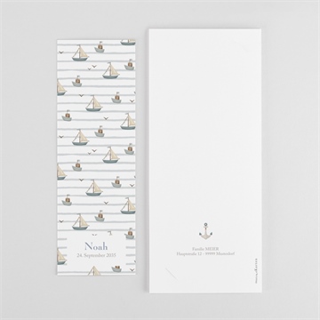 Dankeskarte Geburt mein kleiner matrose - vue 3