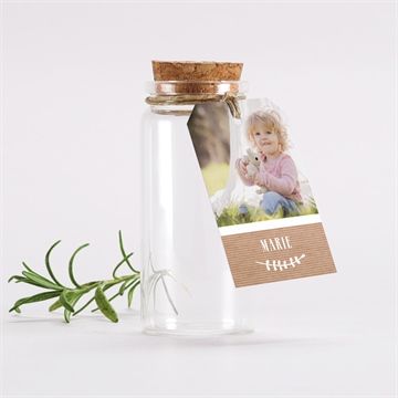 Glasfläschchen mit Korken Taufe ref. N291352