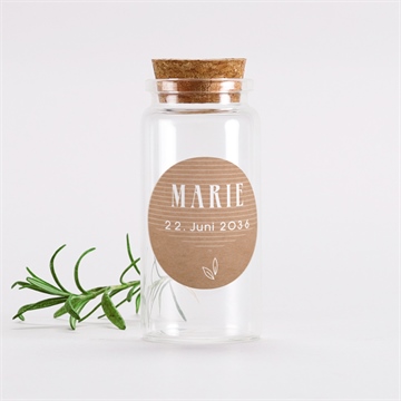 Glasfläschchen mit Korken Taufe ref. N3601383