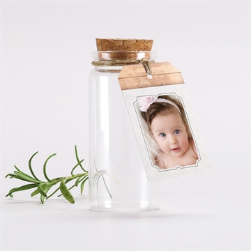 Glasfläschchen mit Korken Taufe ref. N291369