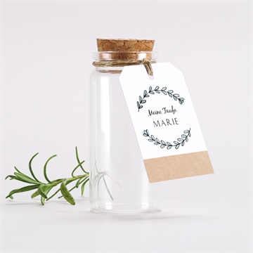 Glasfläschchen mit Korken Taufe ref. N291394