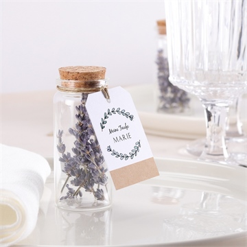 Glasfläschchen mit Korken Taufe kleines programm - vue 2