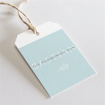 Geschenkanhänger Kommunion inbrunst