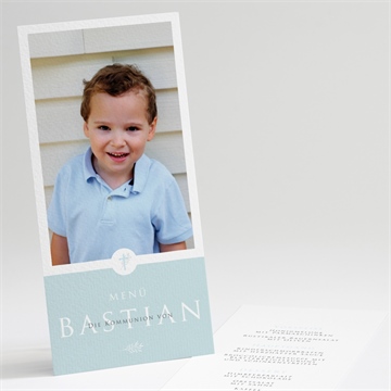 Menükarte Kommunion inbrunst