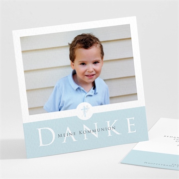 Dankeskarte Kommunion inbrunst