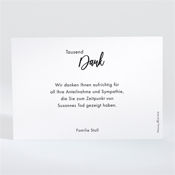 Trauerdanksagung auf immer und ewi - querformat - vue 2