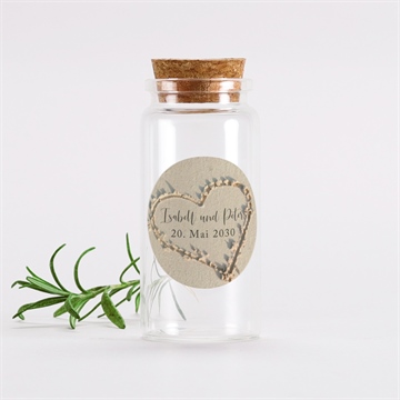 Glasfläschchen mit Korken Hochzeit ref. N3601410