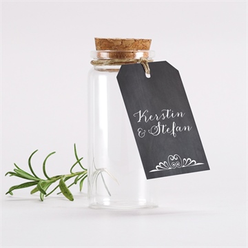 Glasfläschchen mit Korken Hochzeit ref. N291386