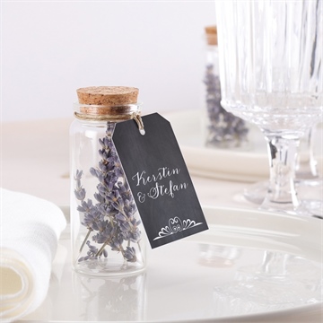 Glasfläschchen mit Korken Hochzeit retro ausgefallen - vue 2