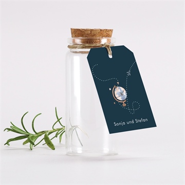 Glasfläschchen mit Korken Hochzeit hochzeitsreise