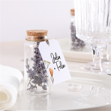 Glasfläschchen mit Korken Hochzeit landkunst - vue 2