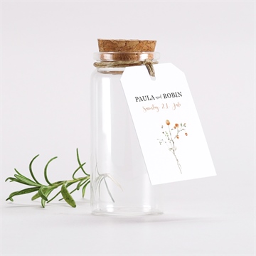 Glasfläschchen mit Korken Hochzeit ref. N291374