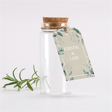 Glasfläschchen mit Korken Hochzeit ref. N291383