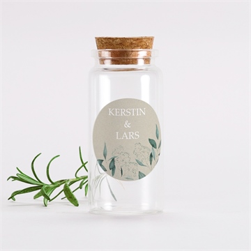 Glasfläschchen mit Korken Hochzeit ref. N3601446