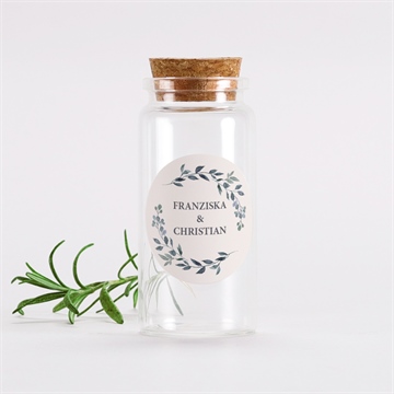 Glasfläschchen mit Korken Hochzeit ref. N3601421