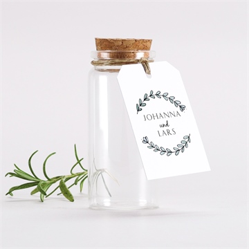 Glasfläschchen mit Korken Hochzeit ref. N291345