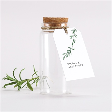 Glasfläschchen mit Korken Hochzeit ref. N291356