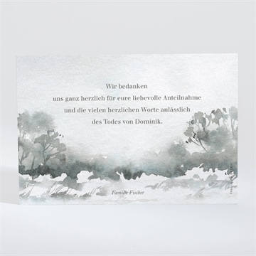 Trauerdanksagung verschneite landschaft - quer - vue 2