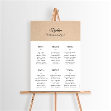 Sitzplan Hochzeit ref. N26085