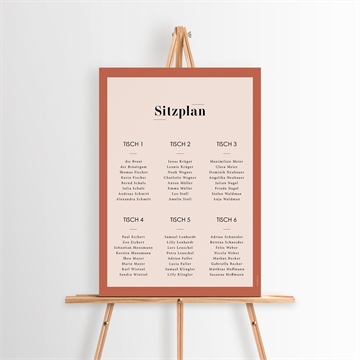 Sitzplan Hochzeit ref. N26093
