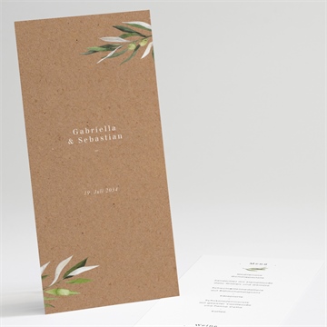 Menükarte Hochzeit provence