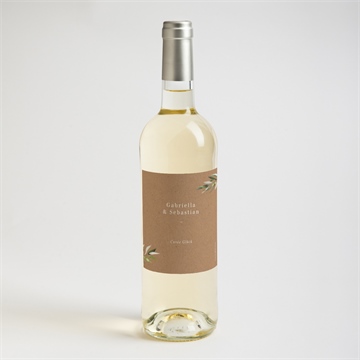 Flaschenetikett Hochzeit provence - vue 2