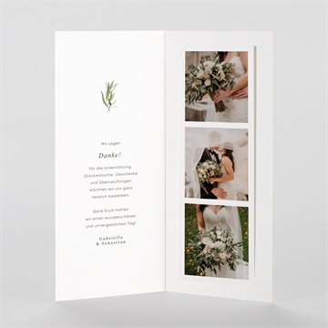 Dankeskarte Hochzeit provence - fotostreifen - vue 2