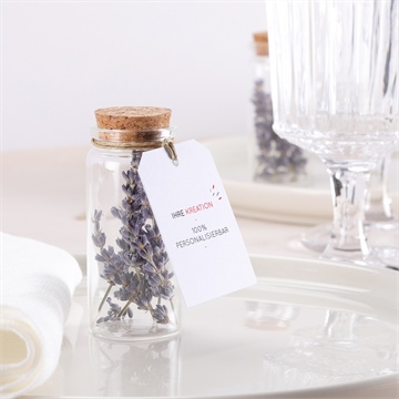 Glasfläschchen mit Korken Taufe blanco glasflasche anhänger - vue 2