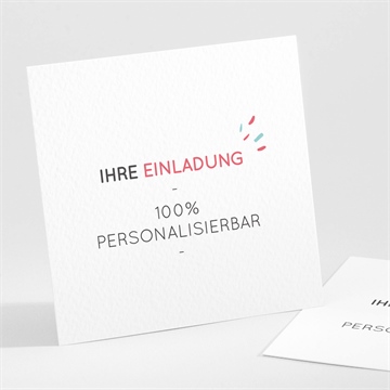 Einladung Konfirmation blanco - 9,5x9,5cm (n301589)