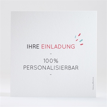 Einladung Konfirmation blanco - 13,5x13,5cm (n351564) - Vue 2