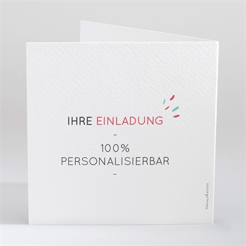 Einladung Konfirmation blanco - 13,5x13,5cm (n451622) - vue 3