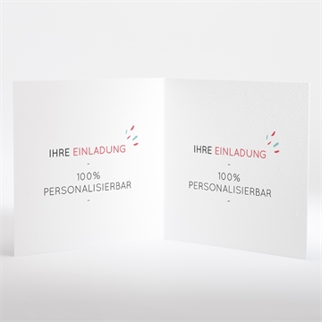 Einladung Konfirmation blanco - 13,5x13,5cm (n451622) - Vue 2