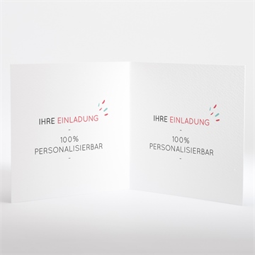 Einladung Konfirmation blanco - 15x15cm (n461122) - Vue 2